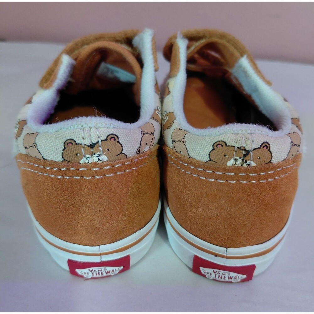 Vans Old Skool Brown Suede Canvas Toddler Shoes Size 9 Unisex - Picture 3 of 7